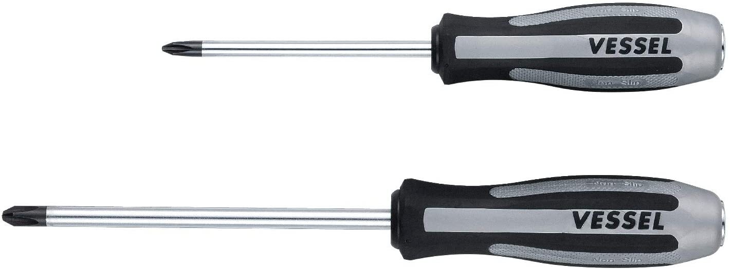 Vessel 9802SC Impacta Screwdriver Set, Japanese Industrial Standard (JIS), 2 pc