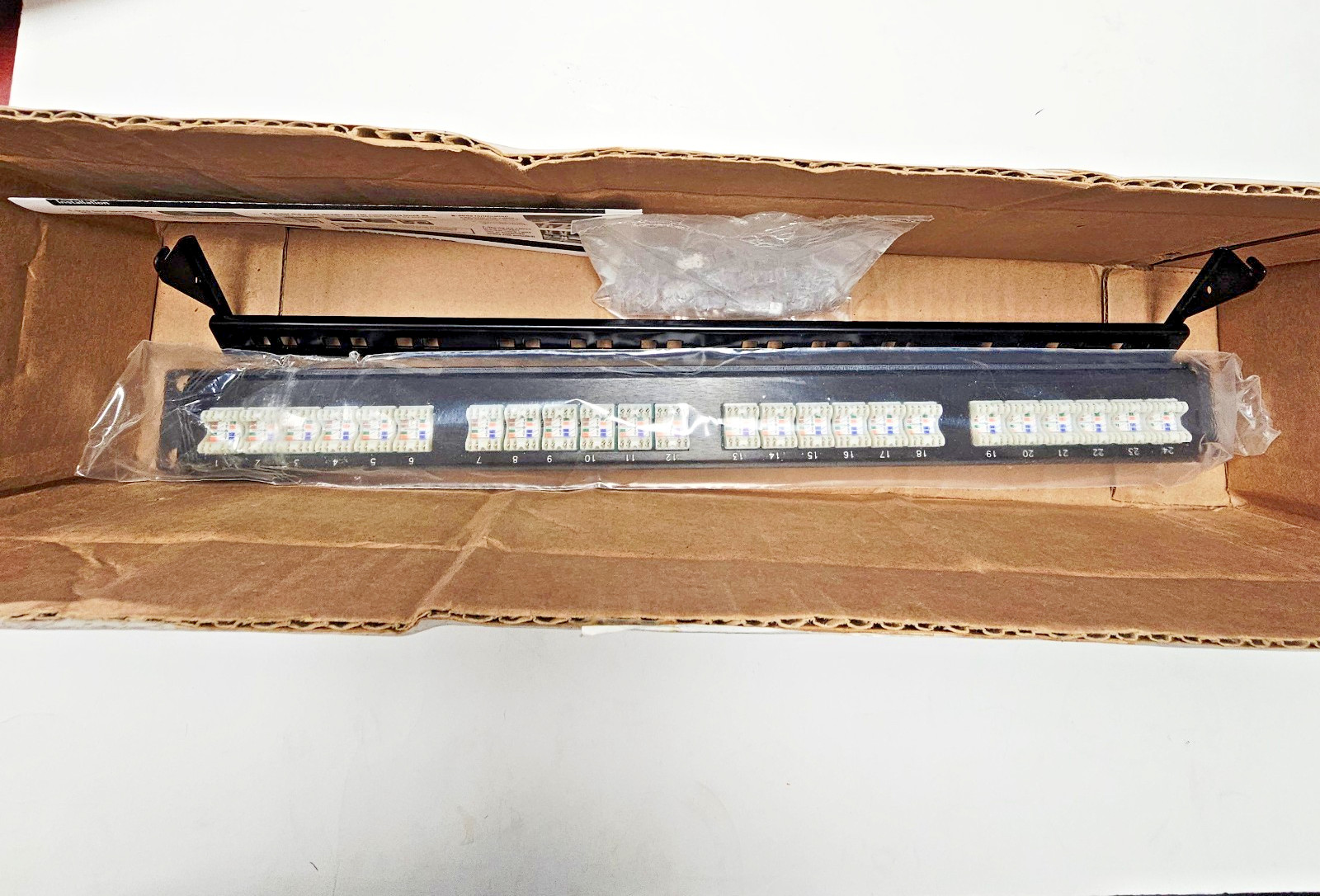 APC by Schneider Electric CAT6PNL-24 24 Port Cat 6 Network Patch Panel NEW Open