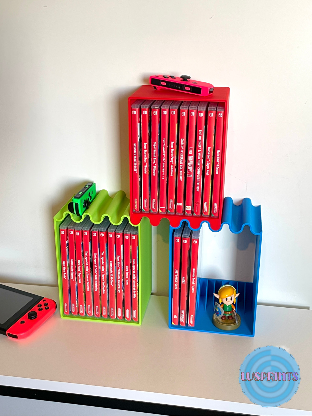 Nintendo Switch Game Shelf 3d printed 3D printed Switch game holder Switch games