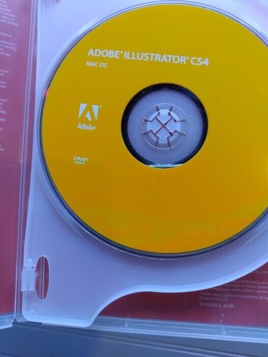 Adobe Creative Suite 4 Illustrator CS4 for MAC OS 1 DVD Disc ONLY