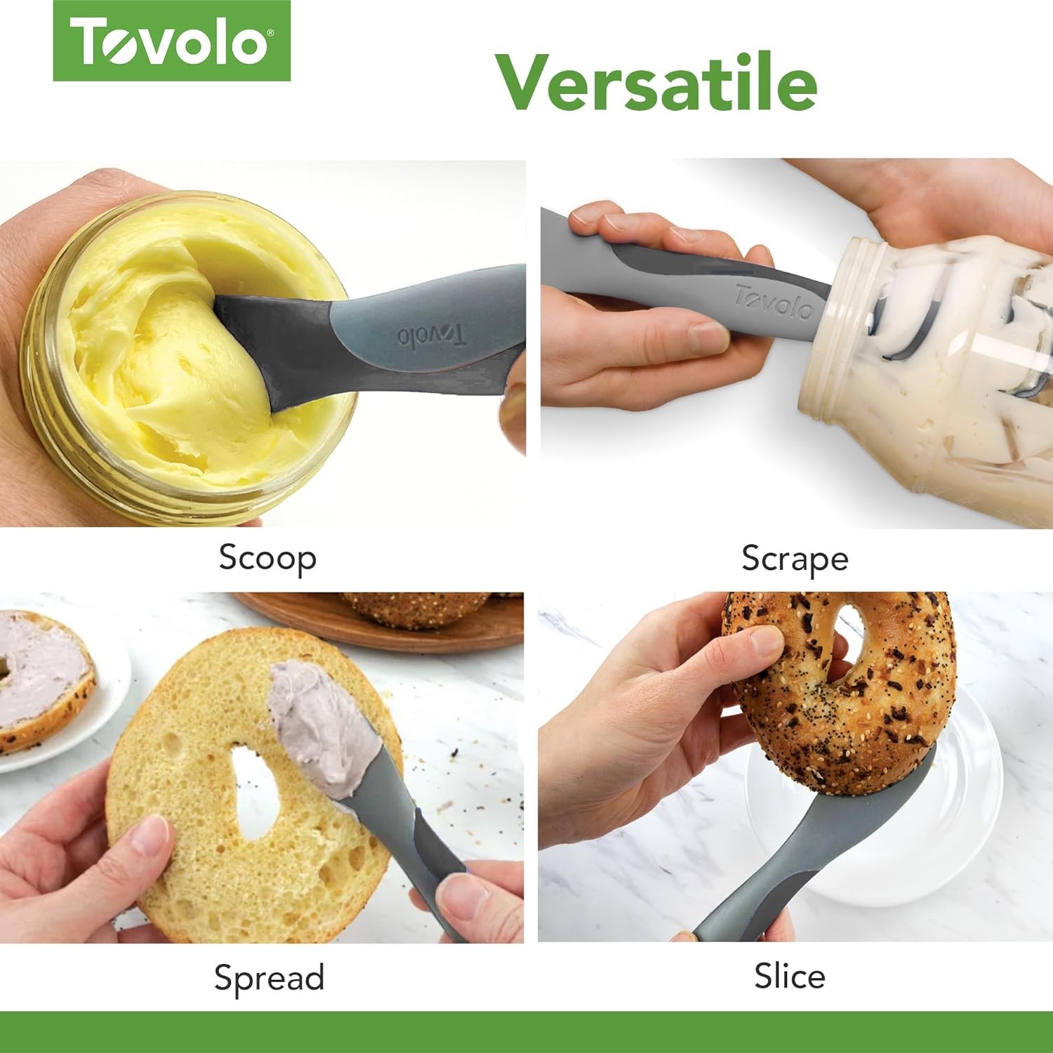 Dual End Silicone Sandwich Spreader Tool