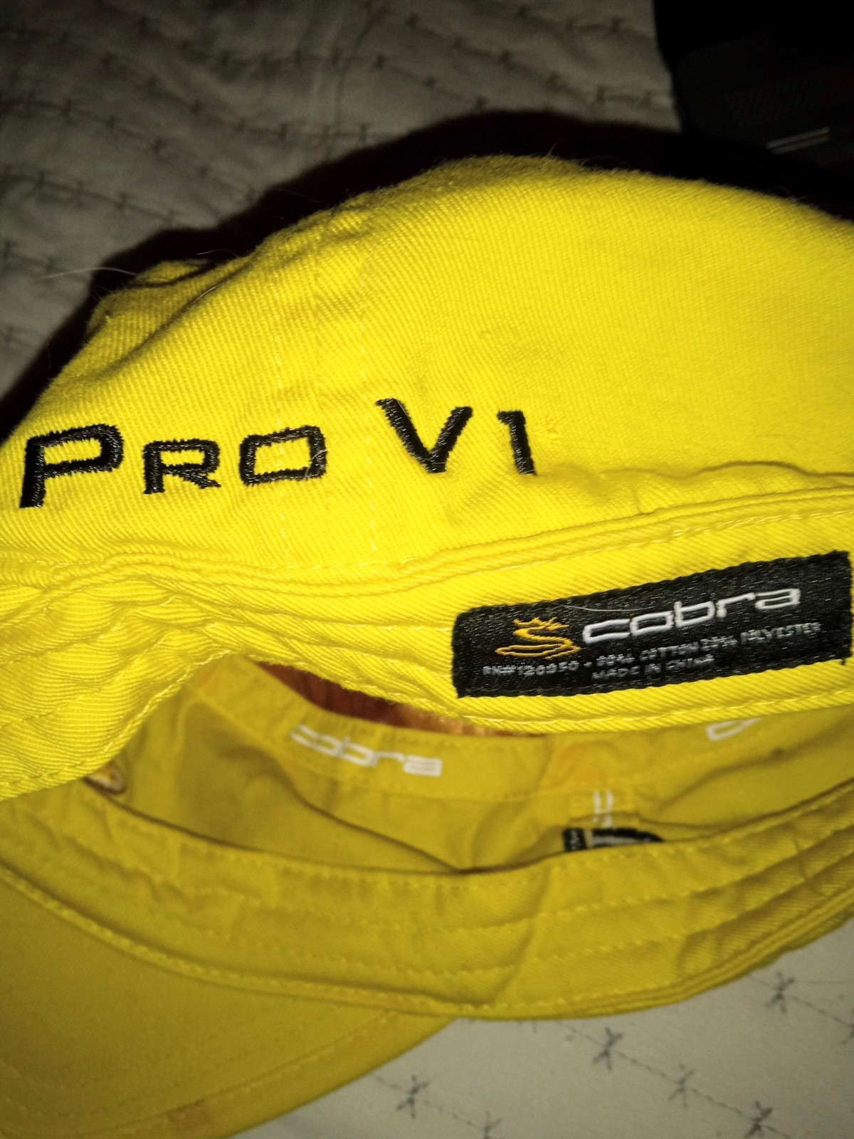 FJ Cobra Pro V1 cap Yellow