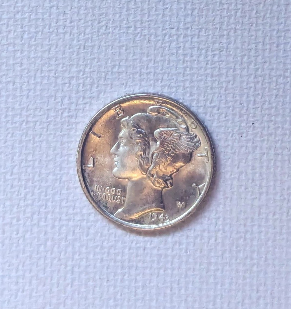 1943 Mercury Dimes – TEN FULL BAND/STRAP, 90% Silver, Nice Uncirculated examples