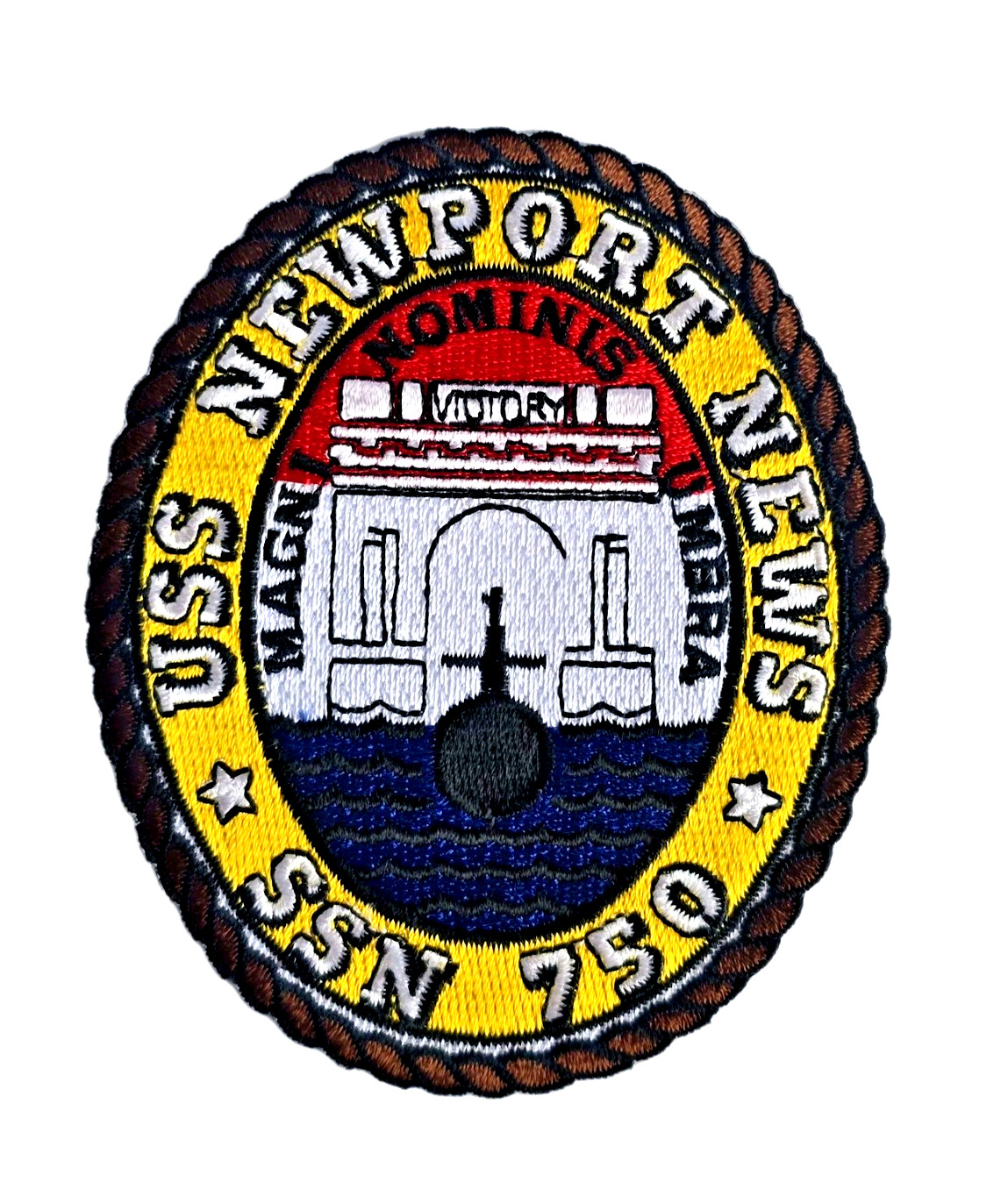 USS NEWPORT NEWS SSN-750 Patch Sew On