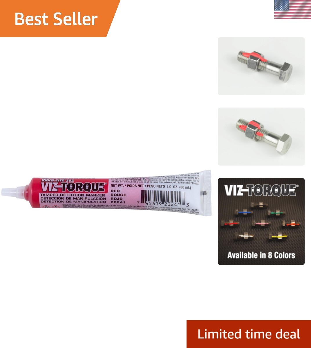 Viz-Torque Tamper Detection Marker Red