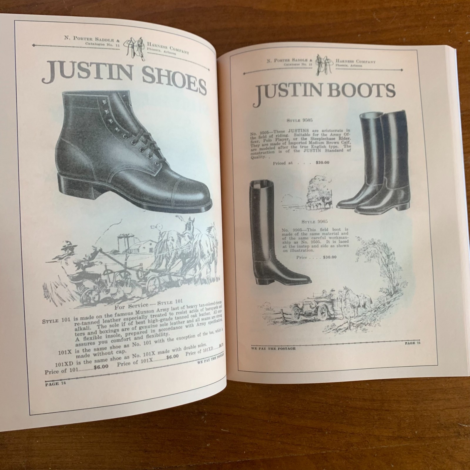 1928 N. Porter Saddle & Harness Company Catalog No. 15 / Facsimile