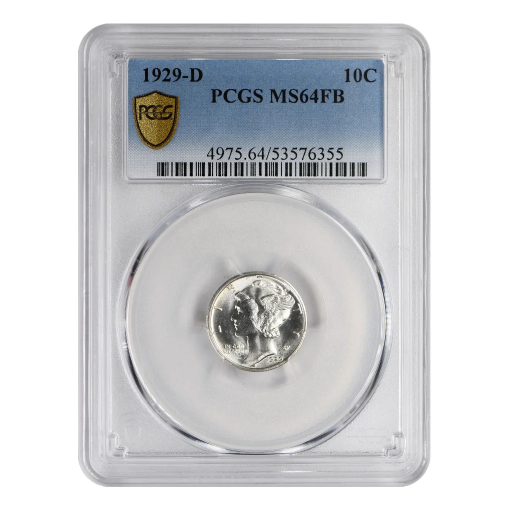1929-D Mercury Dime PCGS MS-64 FB