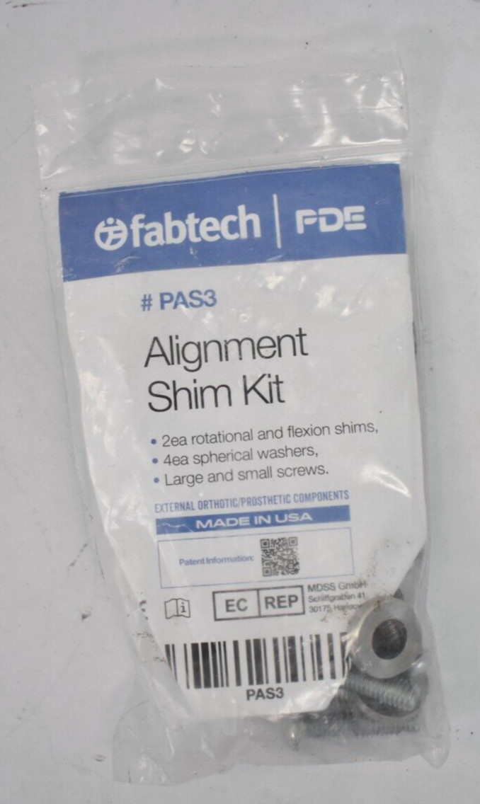 FabTech Alignment Shim Set Neuromuscular PAS3 Large/Small Screws Hardware