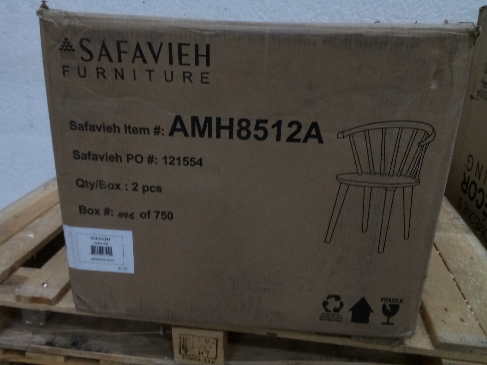 Safavieh Curved Spindle Side Chair, Reduced Price 2172720888 AMH8512A