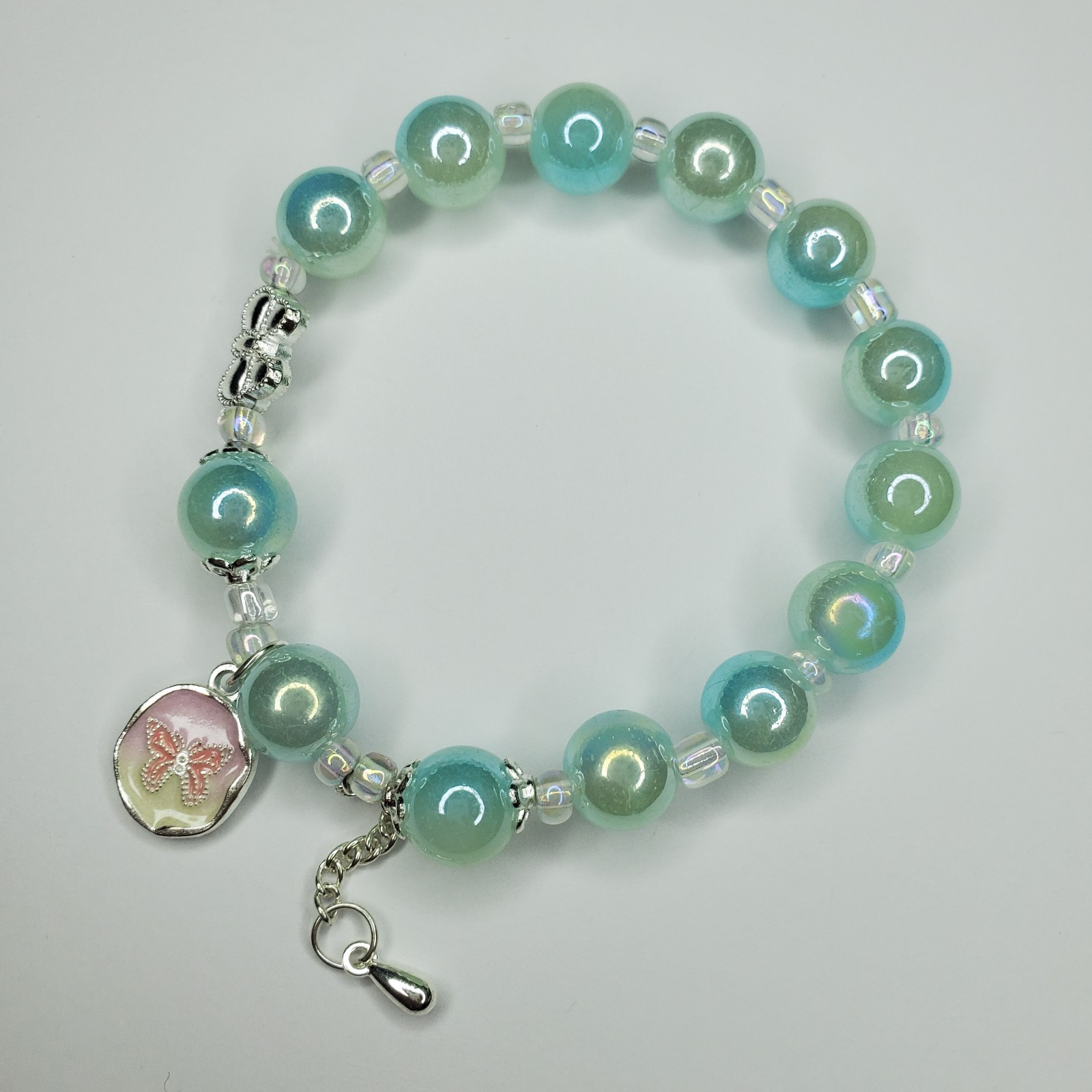 Hand crafted artisan unique gemstone bracelet