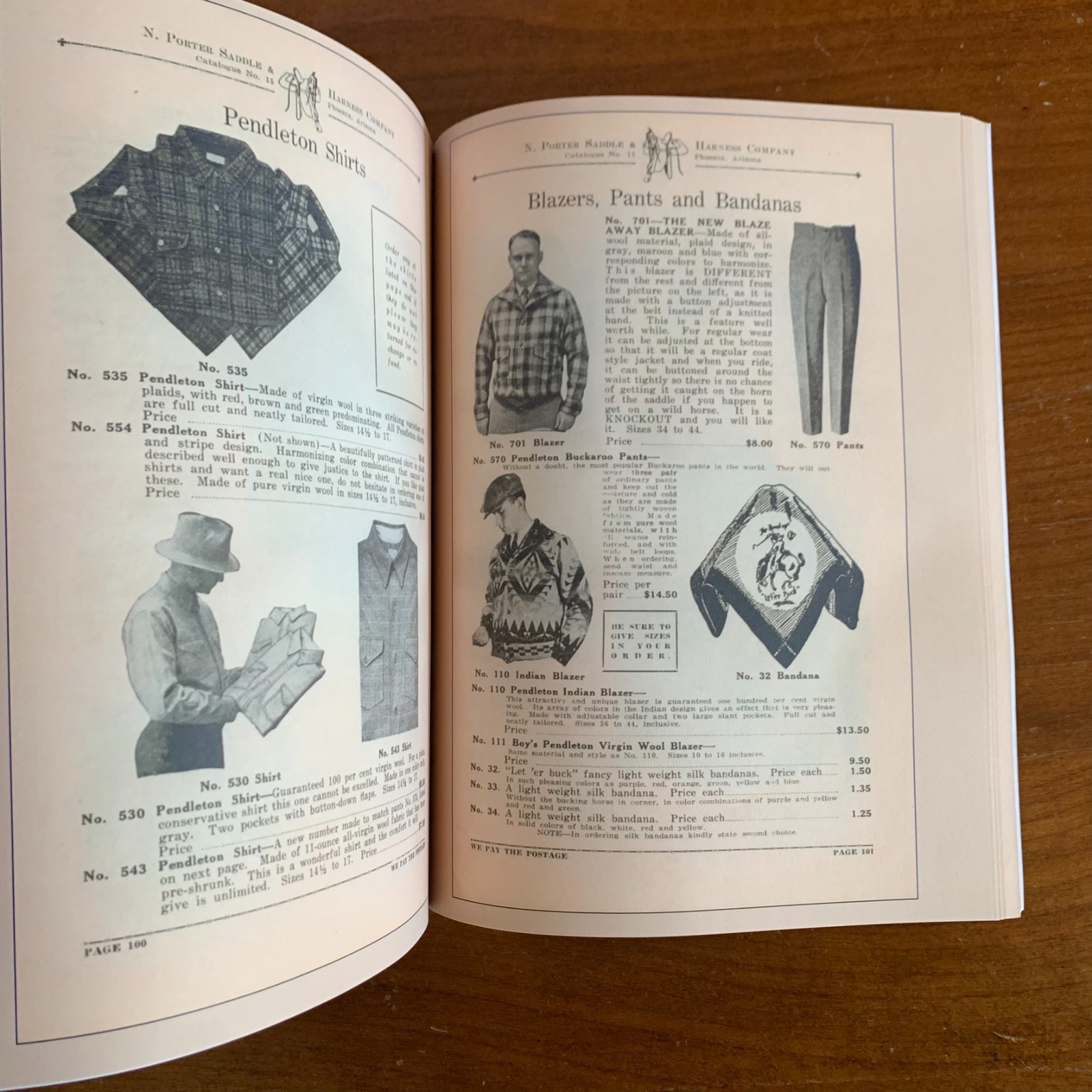 1928 N. Porter Saddle & Harness Company Catalog No. 15 / Facsimile