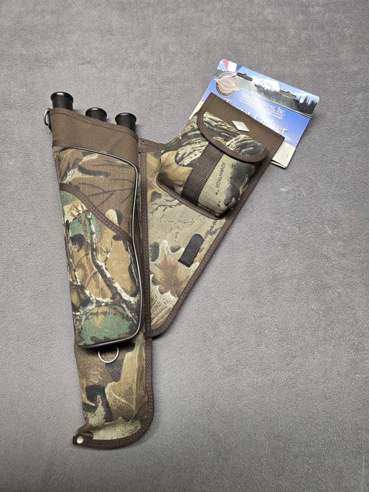 Neet Target Quiver 3 Tube Camo  N-TL-401 Trim Lite LH Vintage USA