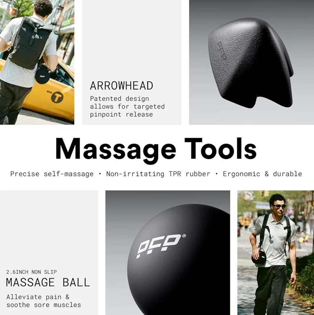 6-Piece Workout Set - Mobility Pack Exercise Recovery Tools for Athletes
