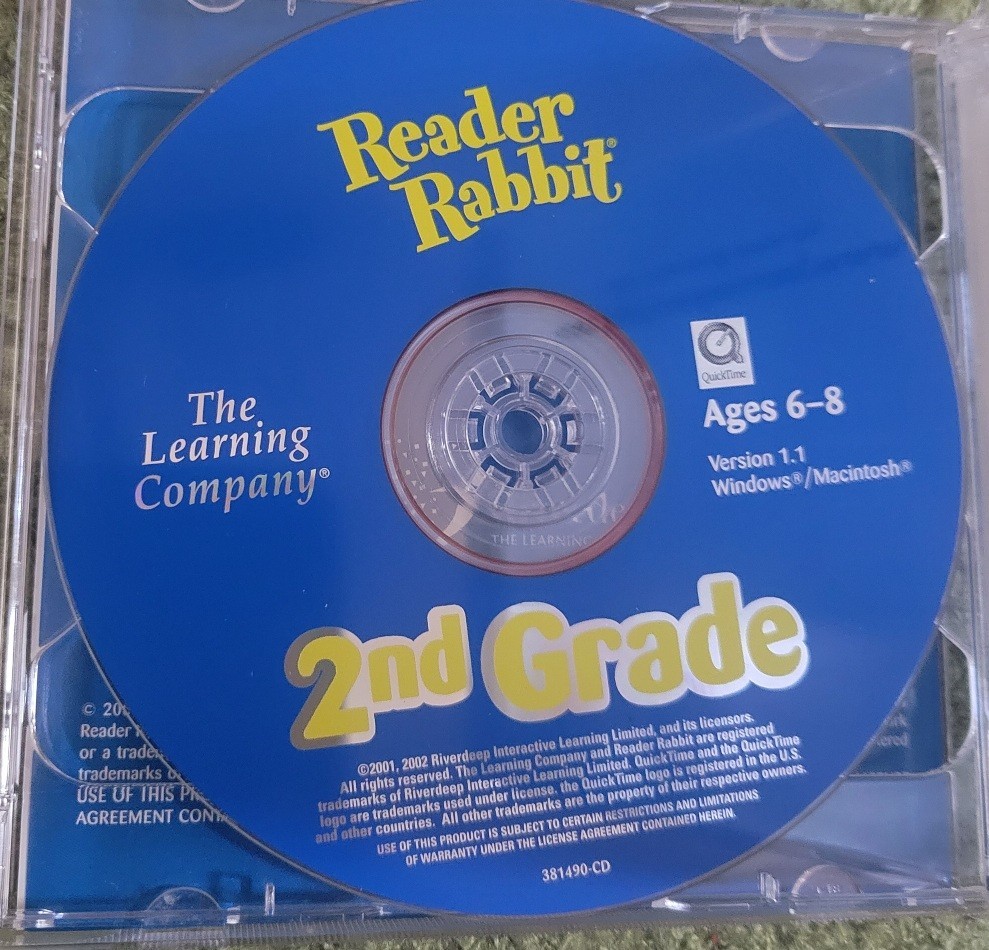 Reader Rabbit 2nd Grade Skills & Dreamship Tales for Windows/Mac PC CDROM 2002