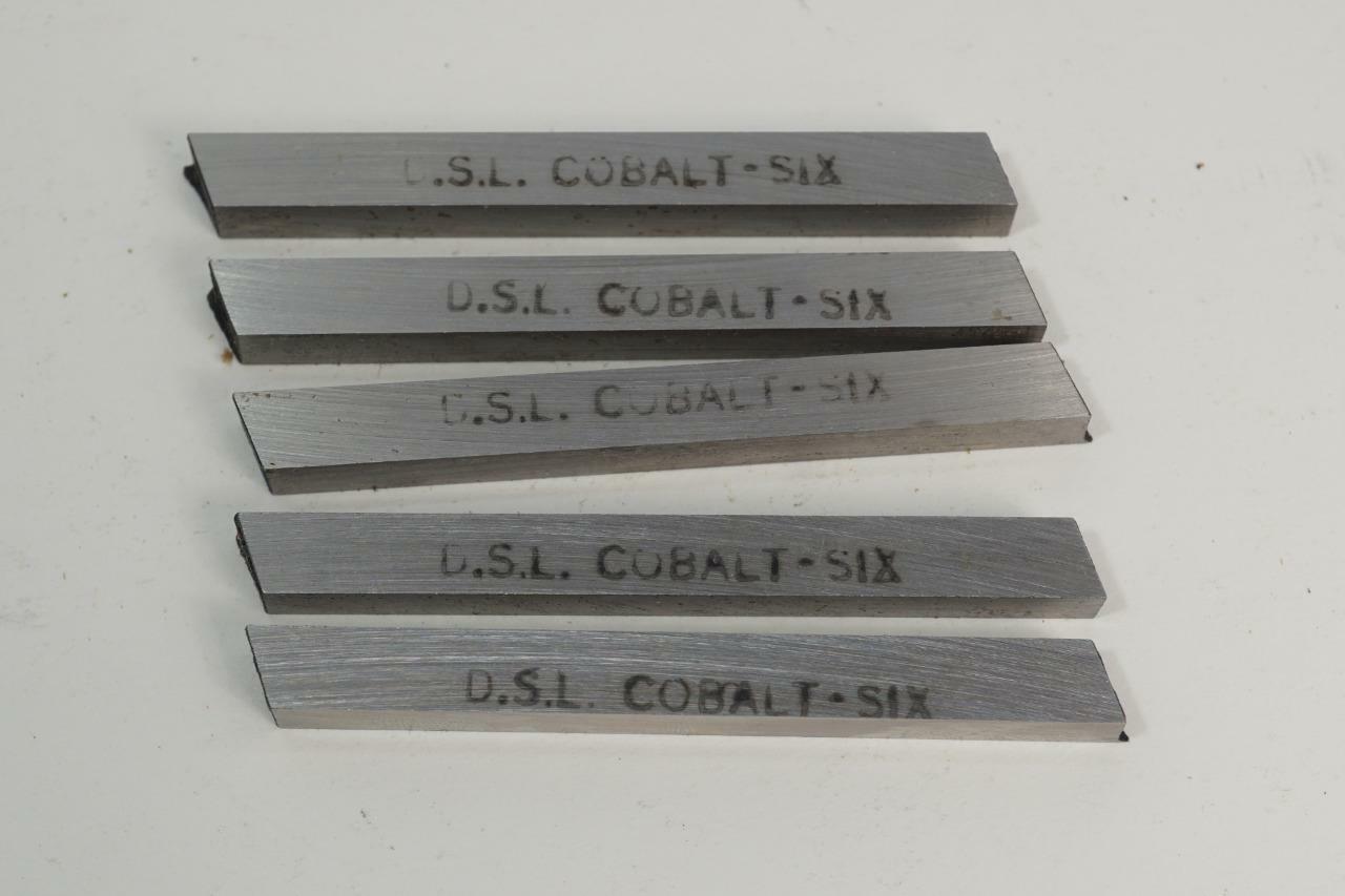 5 New DSL UK Cobalt Six 6% Cobalt HSS Lathe Tool Bit Cutter 2-1/2" x 1/4" x 1/4"