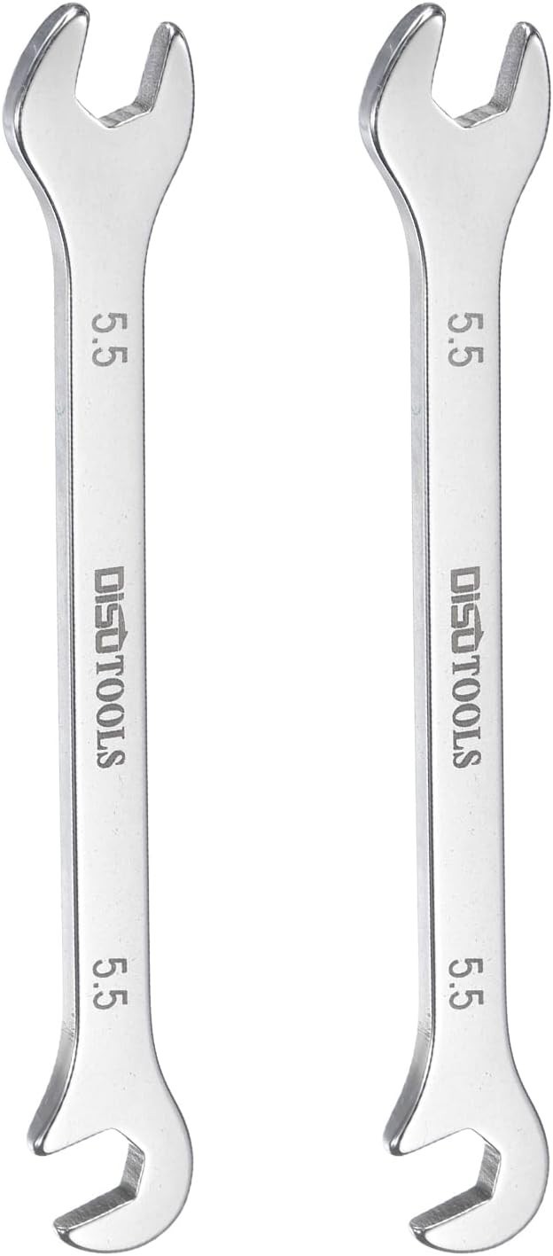 Versatile Stainless Steel 5.5mm Open-End Wrenches - Rust-Resistant Design