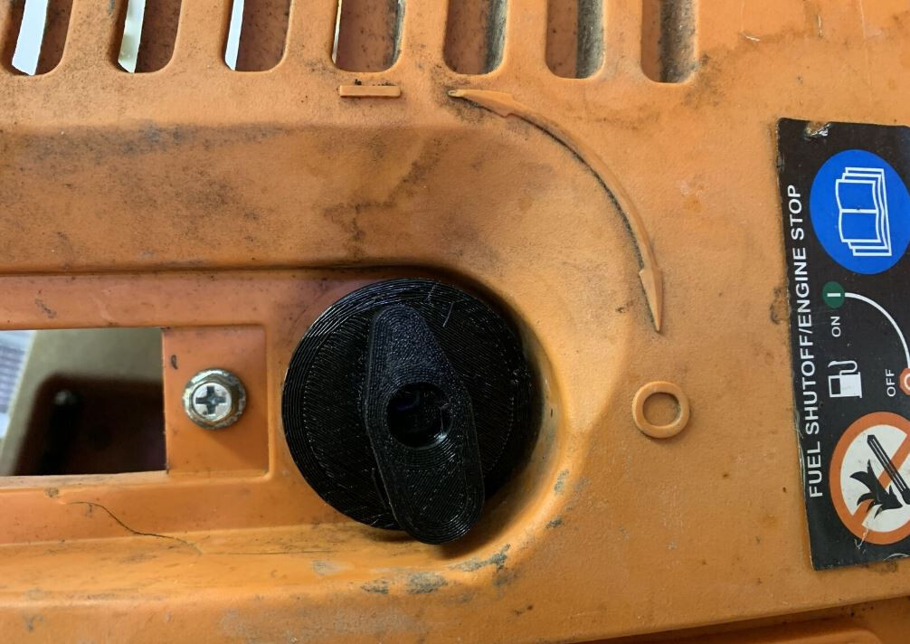 Generac Generator iX1600 iX2000 Knob Switch Run Choke selector - 3D printed part