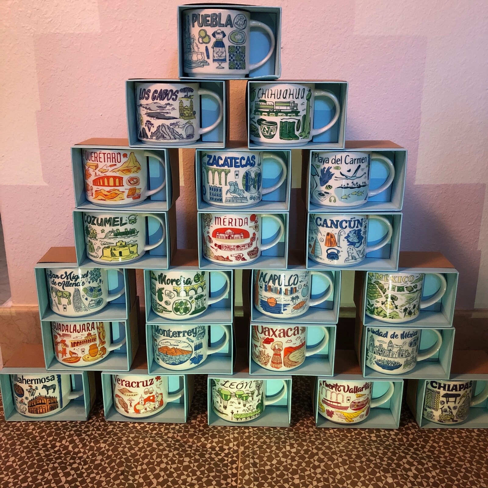 Starbucks City Mug, "Been There" Collection, MEXICO, New with SKU, 14oz.