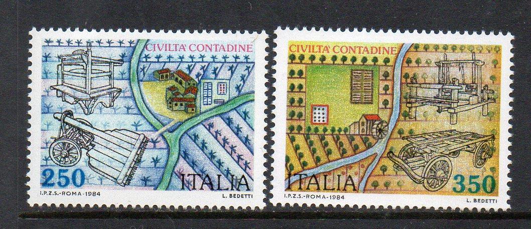 ITALY MNH 1984 SG1851-1852 PEASANT FARMING