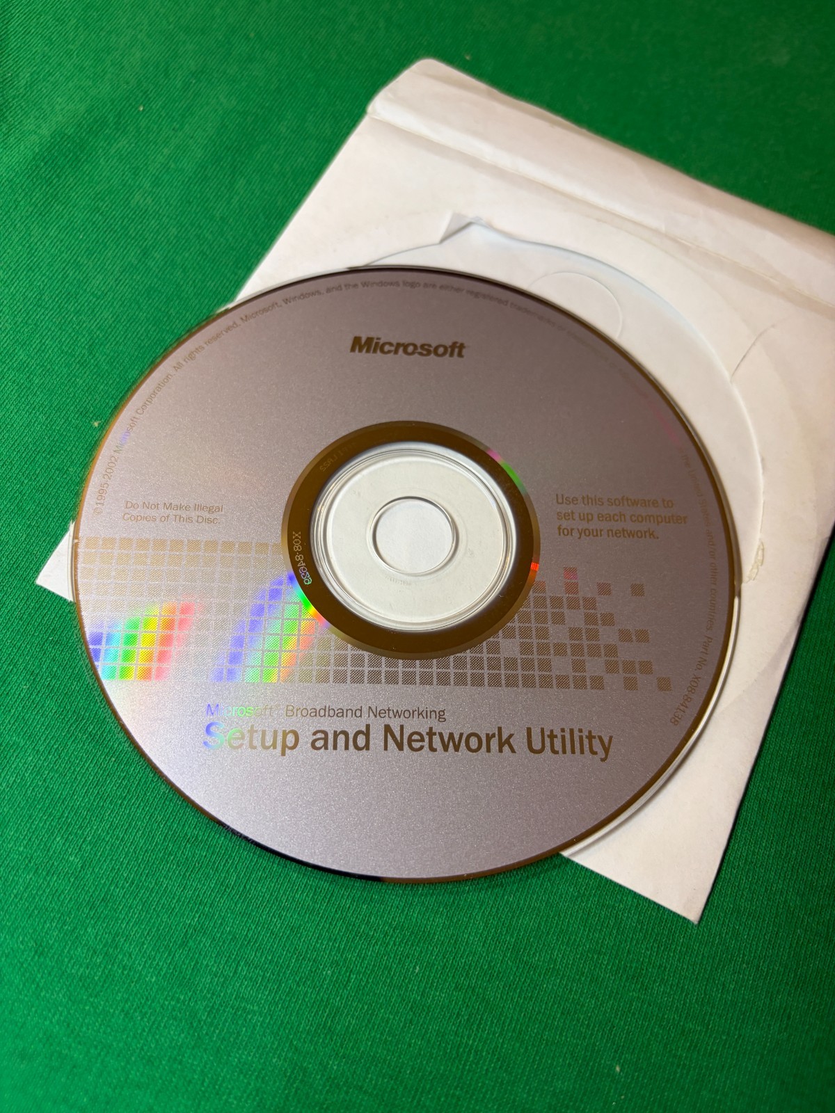 Microsoft Broadband Networking Setup and Network Utility CD Software