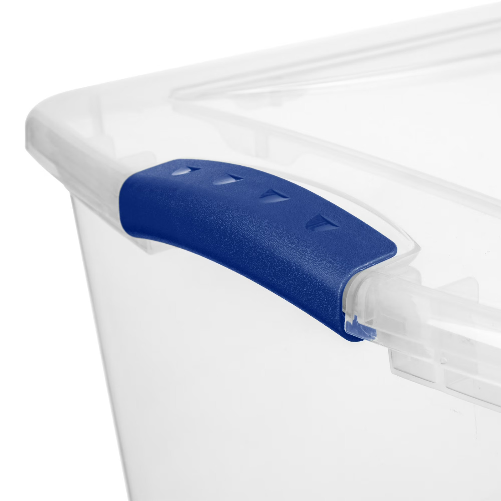 6 Pack Sterilite 66 Qt Clear Plastic Latching Storage Bin Tote w/ Lid Stackable