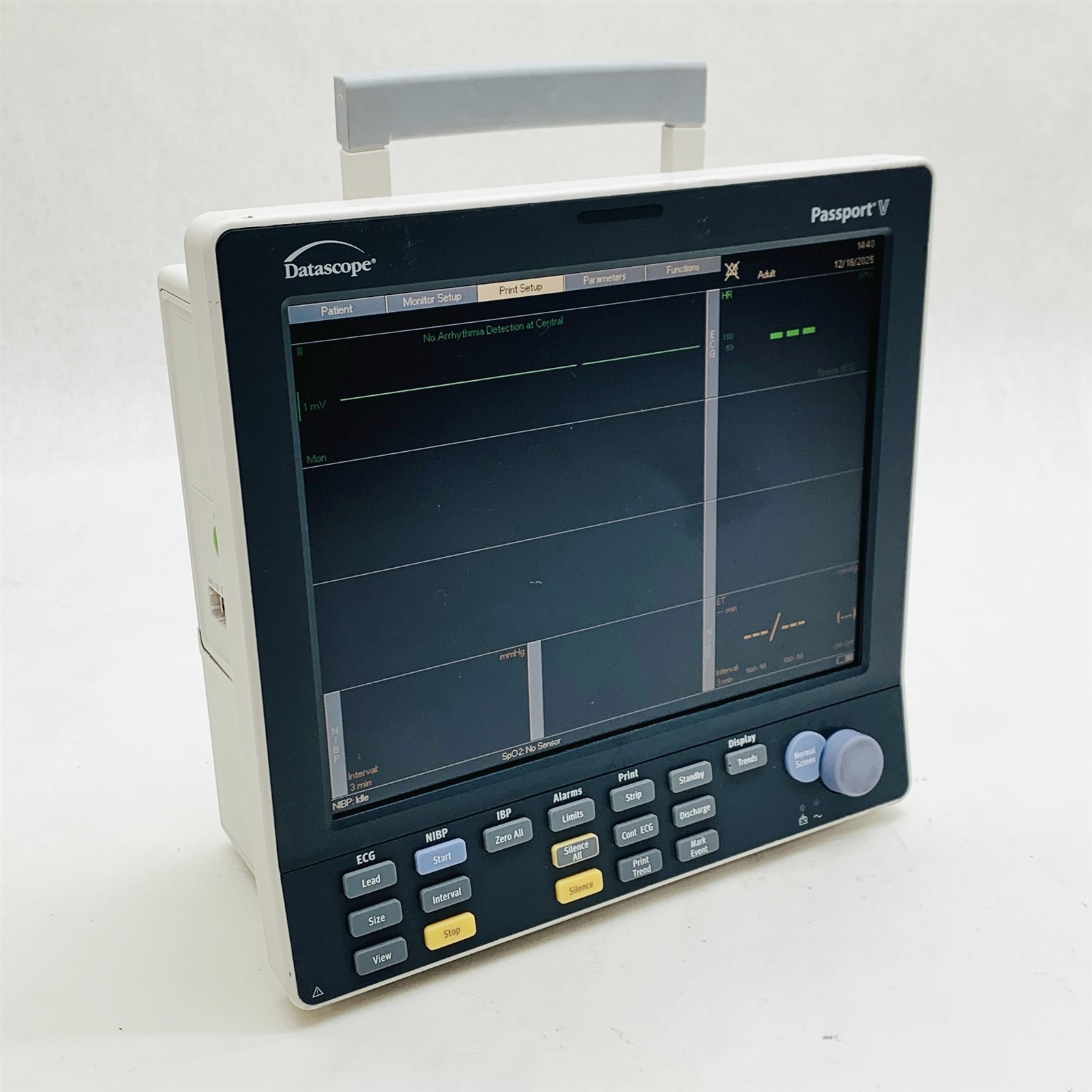 Mindray Datascope Passport V Portable Patient Monitor w/Battery 6100F-PA00219