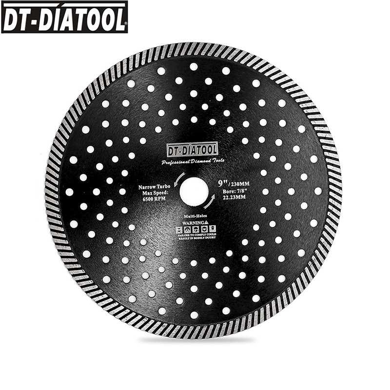 DT-DIATOOL 9inch Diamond Turbo Saw Blade Cutting Disc Wheel  Marble Tile 230mm