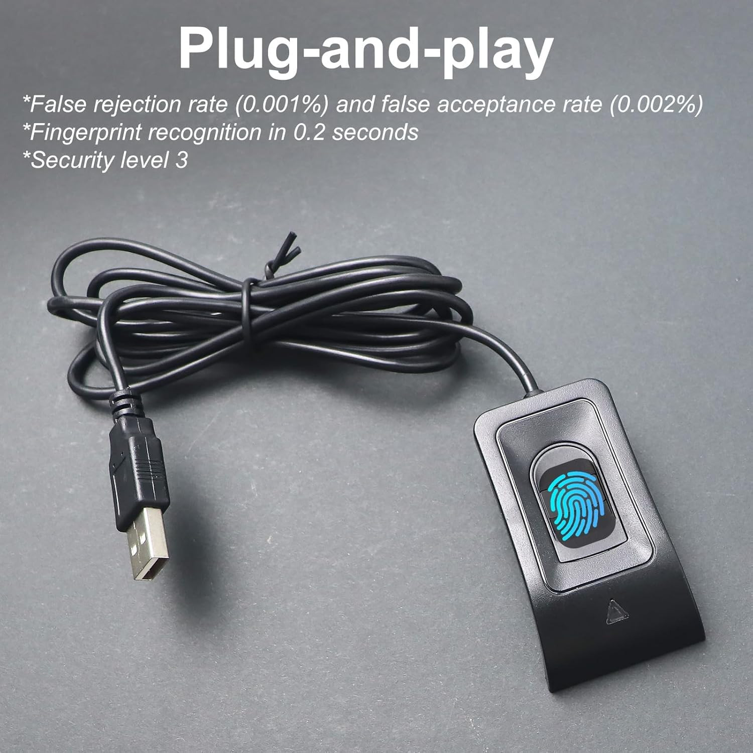 USB Fingerprint Reader Fingerprint for Windows10/11, Windows Hello Automatic Dri