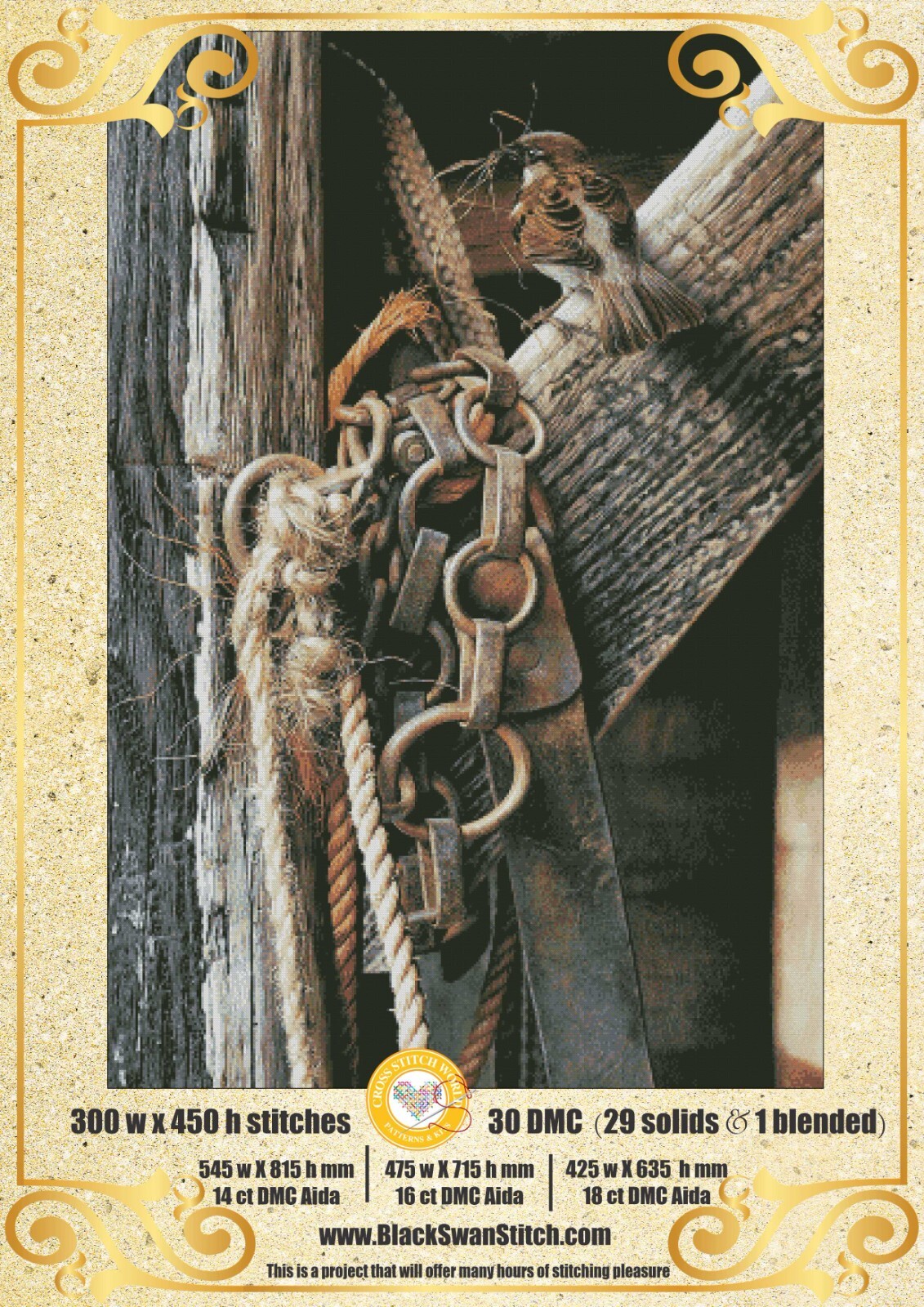 Nesting Season 1375 Chart Counted Cross Stitch Pattern DMC