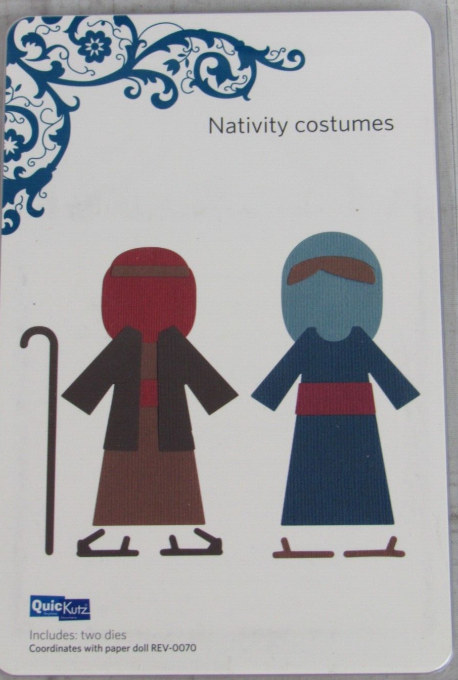 QuicKutz Nativity Costumes 4x4, 2 Cutting Die Set REV-0075