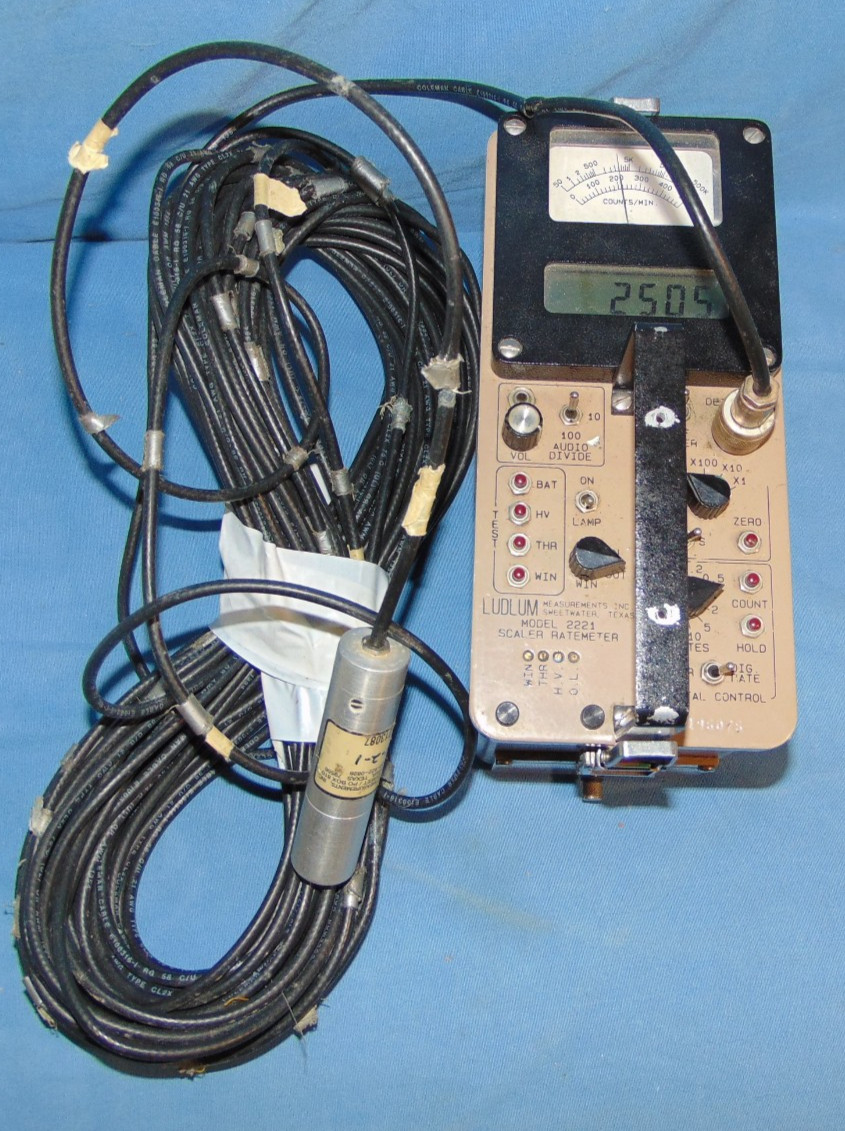 Ludlum 133-2-1 GM Probe High Range Radiation Detector