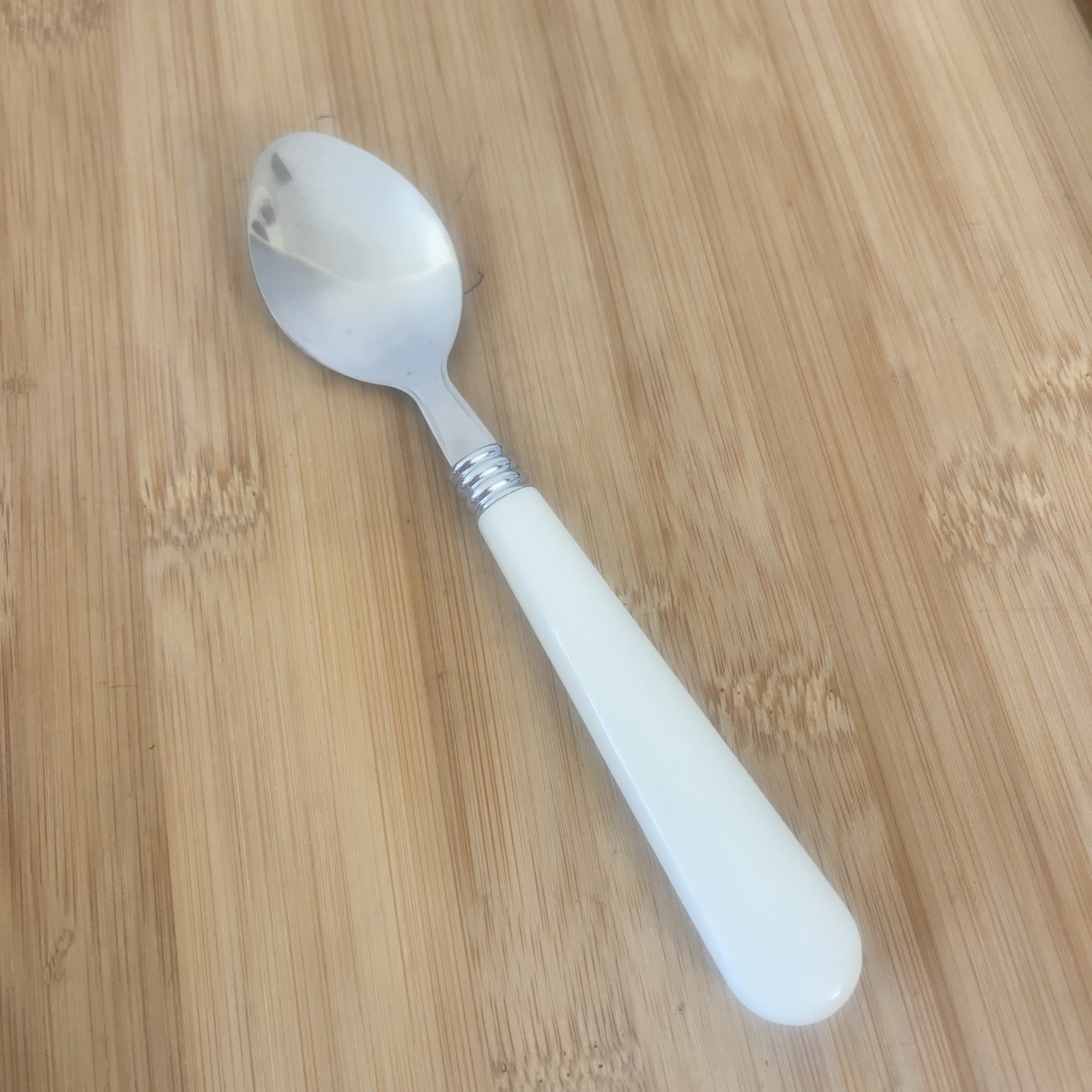 Gibson? Stainless Ivory Plastic TEASPOON 6 3/8" EUC