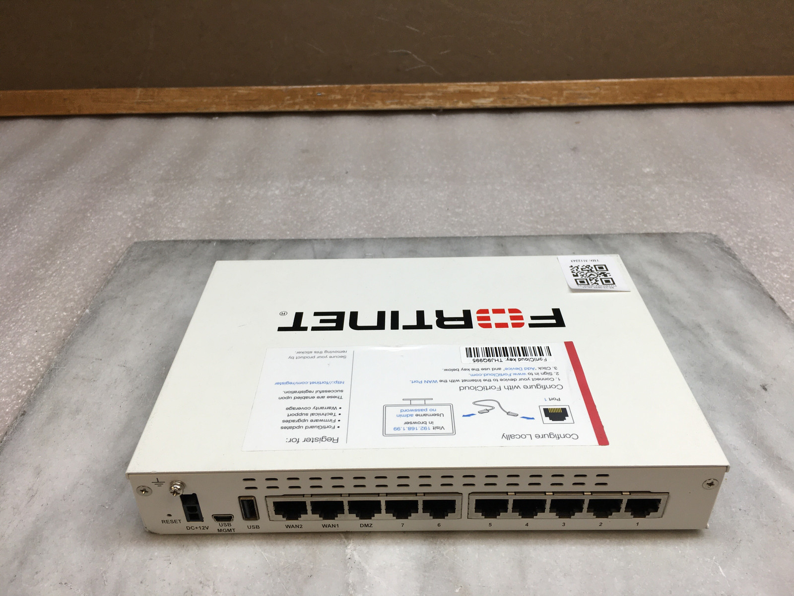 Fortinet FortiGate 60D Network Security Firewall Appliance no PWR Adapter