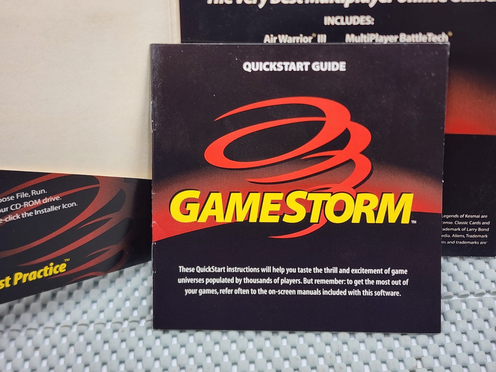 Vintage 1997 GameStorm Online Multiplayer PC Game Disc CD-ROM