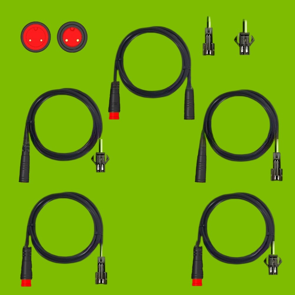 Electric Bike Brake Cable 2 Pin Waterproof Extension Cable Length 830mm