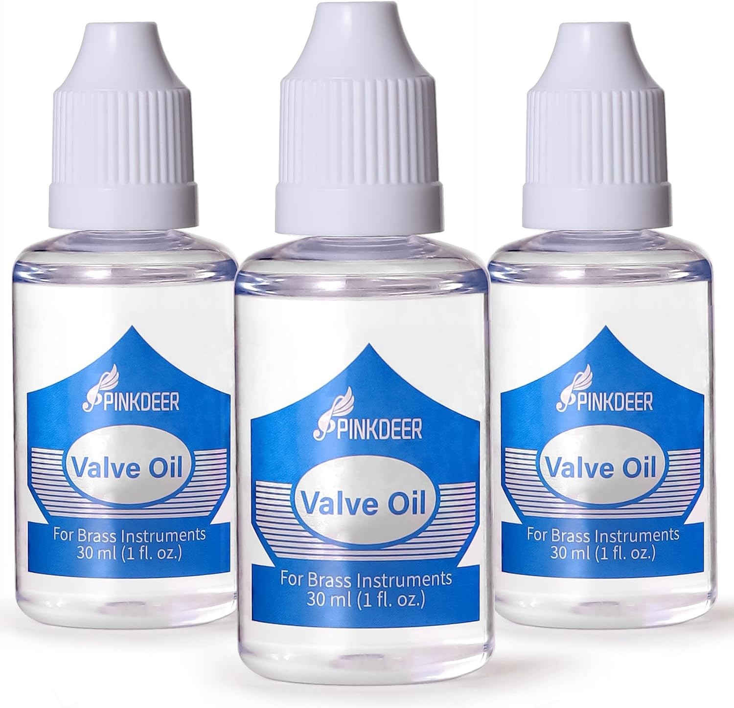 PINKDEER 1 Fluid Oz. Trumpet Valve Oil, Pack of 3, Premium Synthetic Piston...