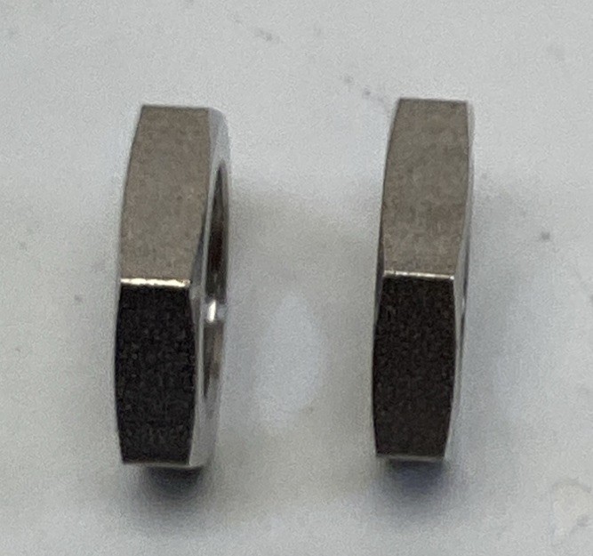 TE 308010 M12 Hex Thin Jam Nuts for Sensors 2-Pack