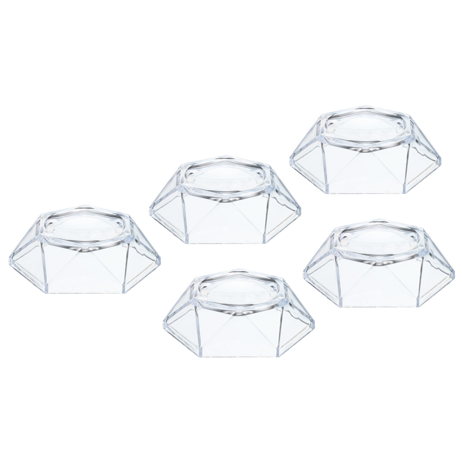 5Pack Acrylic Ball Stand Displays Base 4cm Transparent for Crystal Ball