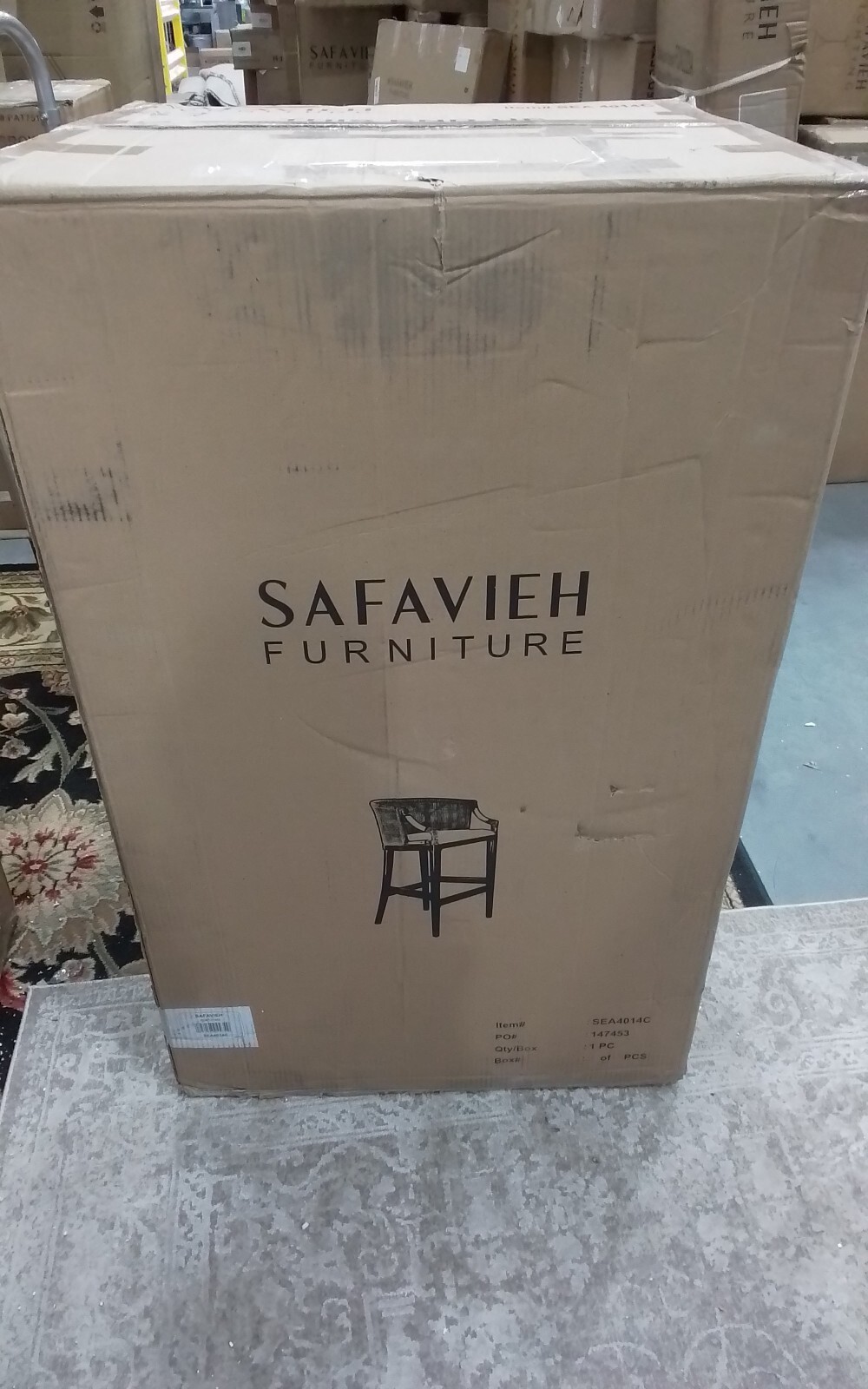 Safavieh BRANDO BARSTOOL, Reduced Price 2172754133 SEA4014C