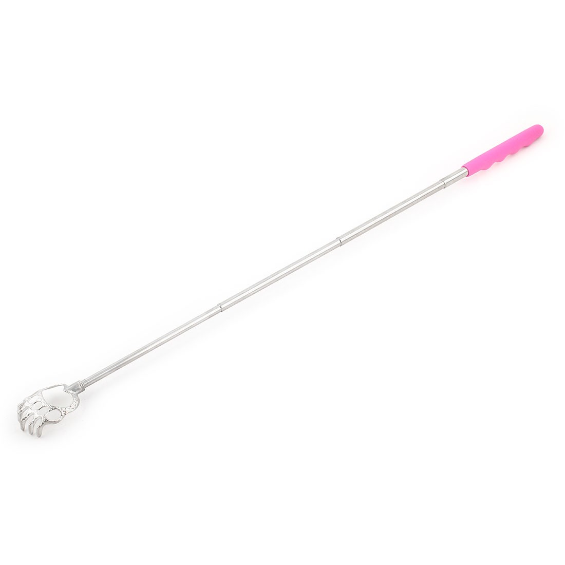 Bear Claw Telescopic Ultimate Massage Back Scratcher Silver Tone Pink 58cm Long