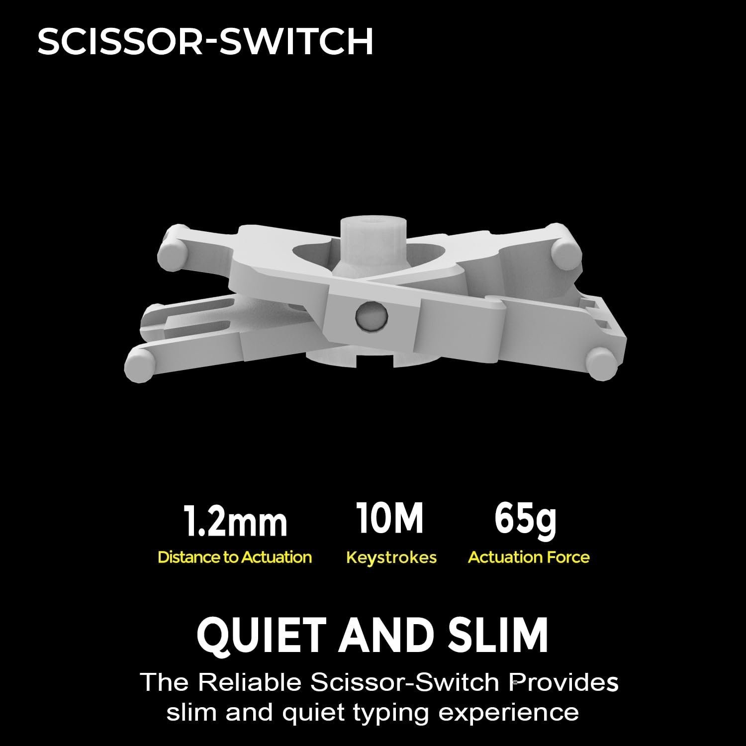 Adesso EasyTouch 7000 Multi OS Multi-Device Bluetooth Scissor Switch Keyboard...