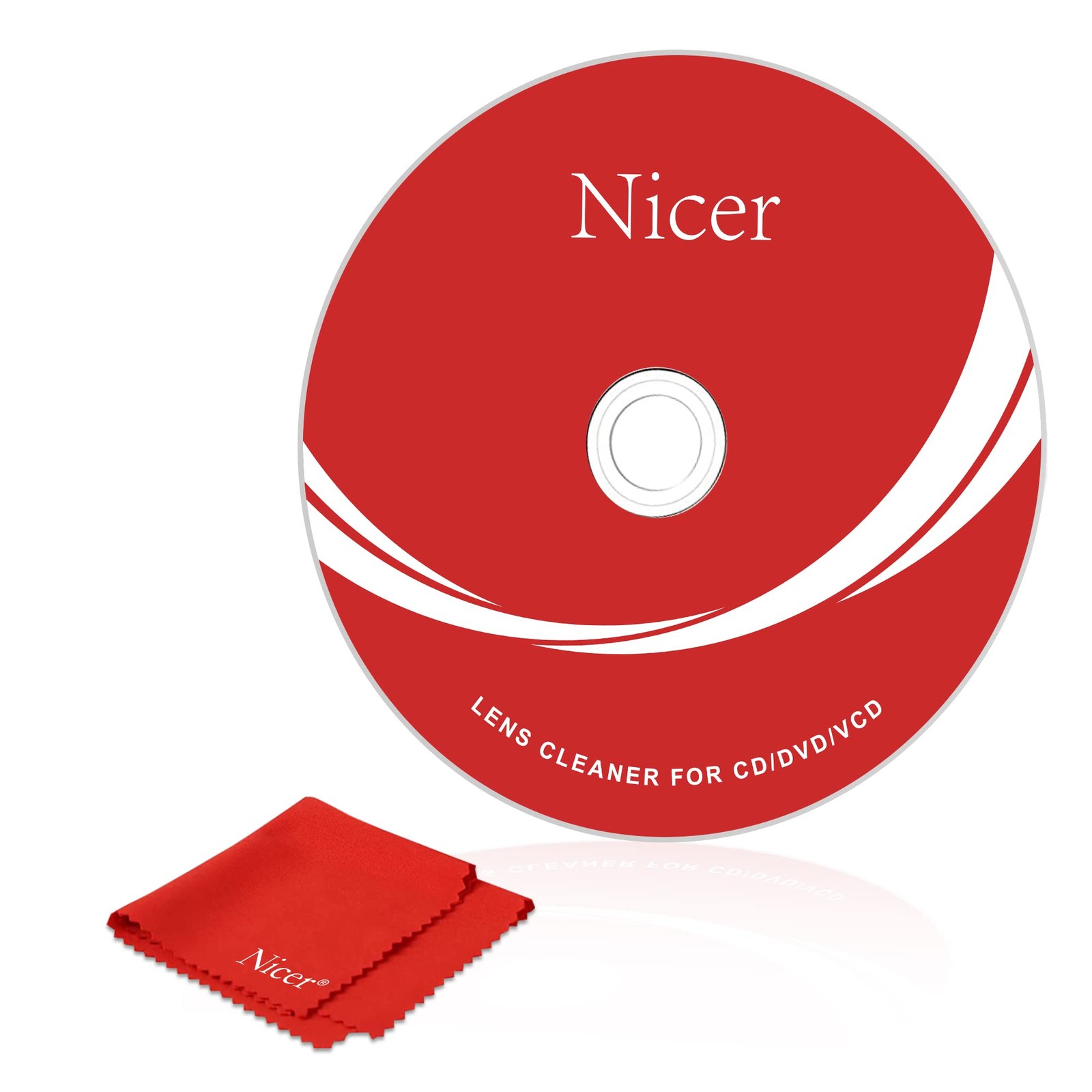 CD/VCD/DVD Player Cleaner Kit, Laser Lens Cleaning Disc with Double Brush Cle...