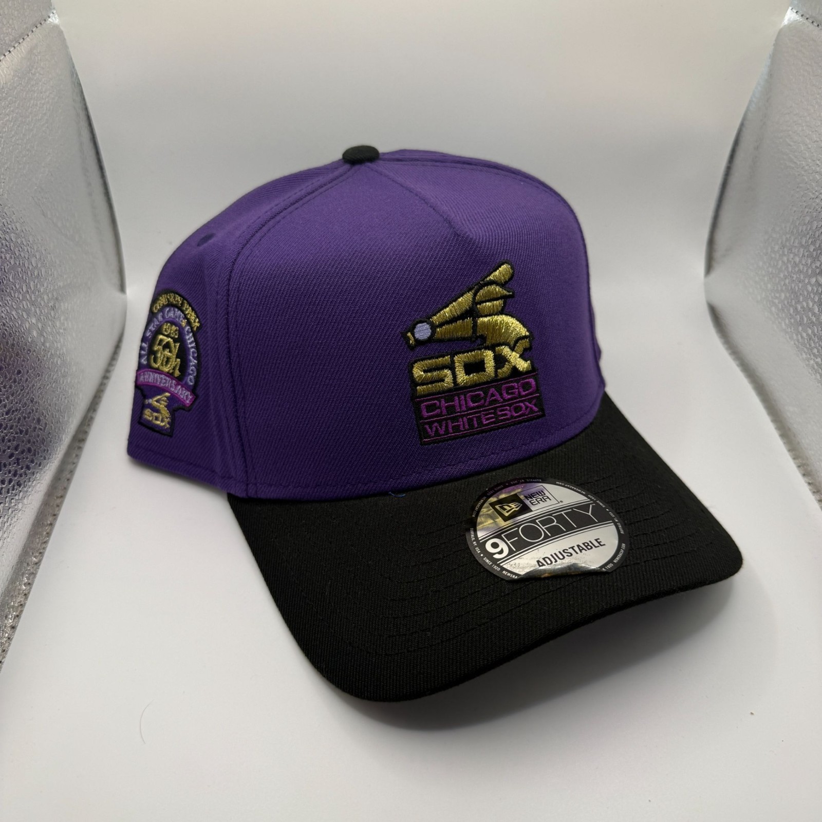 New Era 9FORTY Chicago White Sox Purple & Black Adjustable Hat