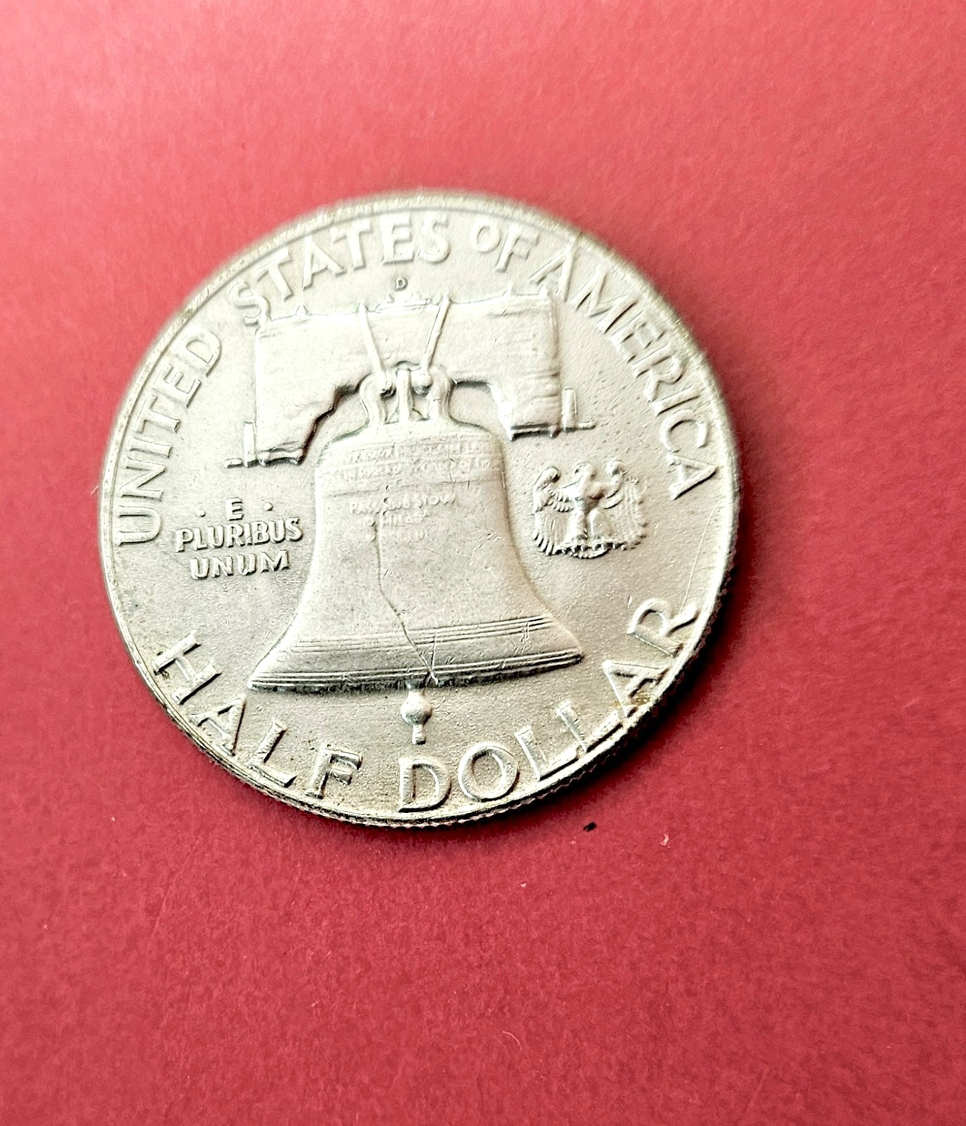 1952 D Franklin Silver Half Dollar.AU. 90% Silver.