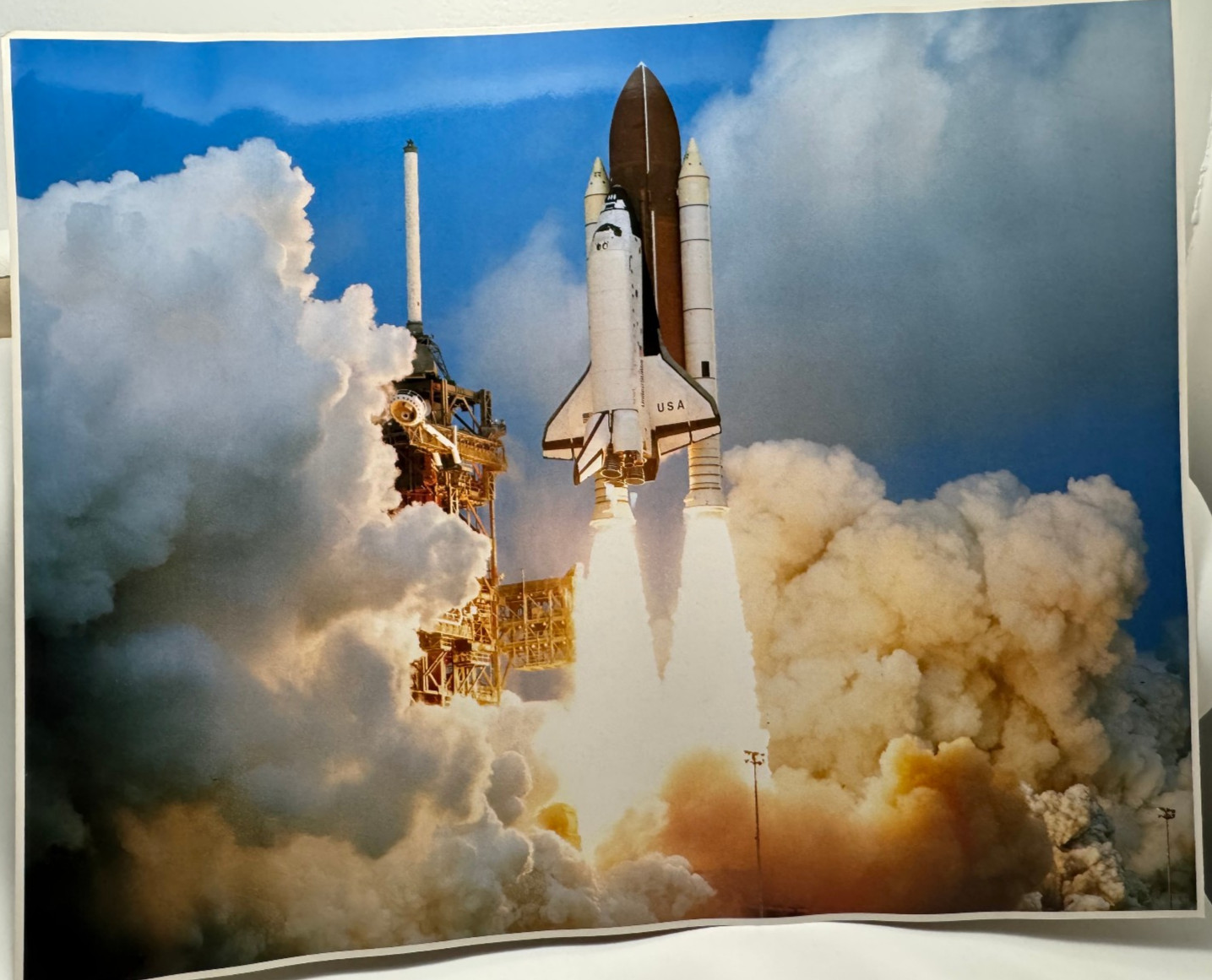 NASA Shuttle Columbia Lift Off 1982 Impact Photography #1360 Poster markystore