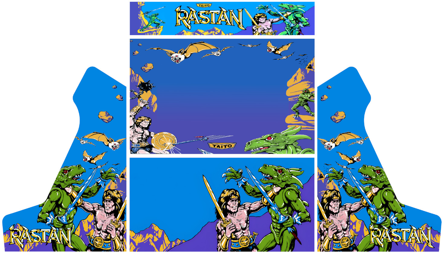 Pandora Arcade Cabin Graphics Vinyl Box Stickers Universal Rastan