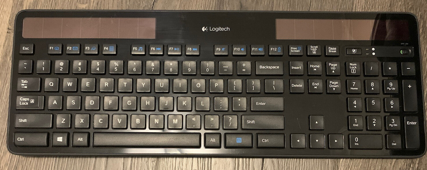 Logitech K750 WIRELESS SOLAR BLACK KEYBOARD KEYCAPS KEYS FULL ASSEMBLY (Y-R0016)