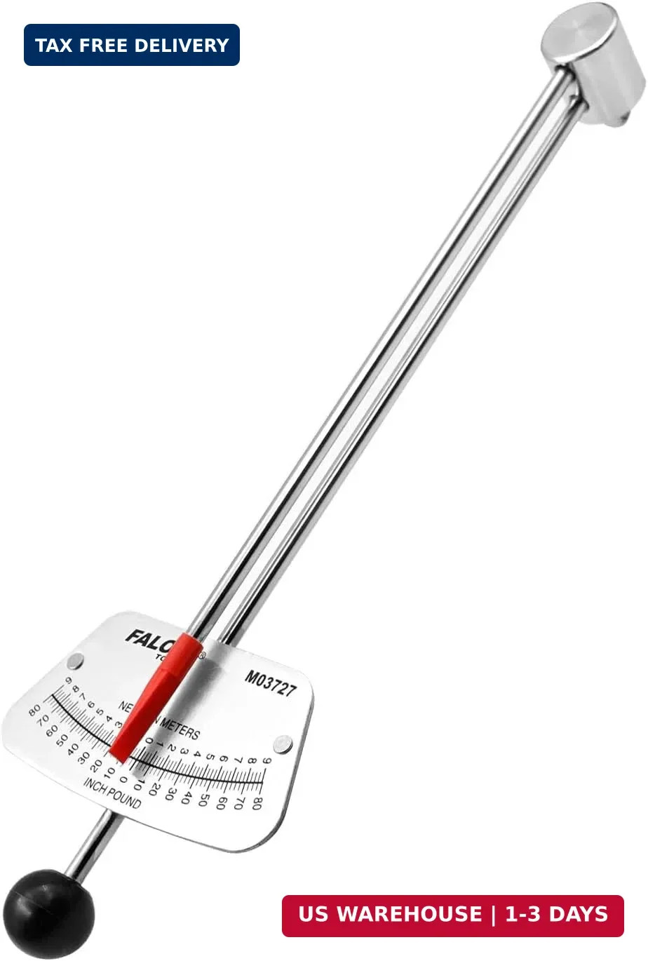 1/4-inch Drive Beam Torque Wrench - 0-80 Inch/Pounds and 0-9 Newton/Meter Torque