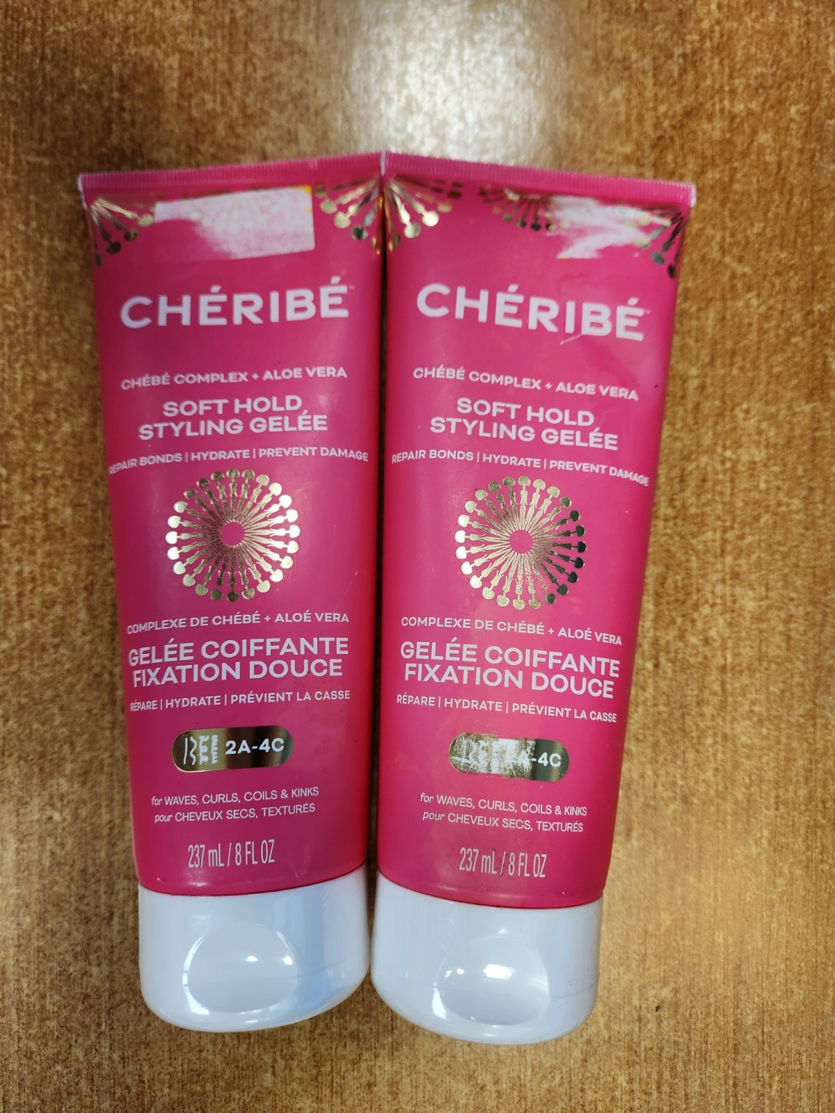 2 Pack: Cheribe Soft Hold Styling Gelee, 8 oz ea.   (0259)  W1D
