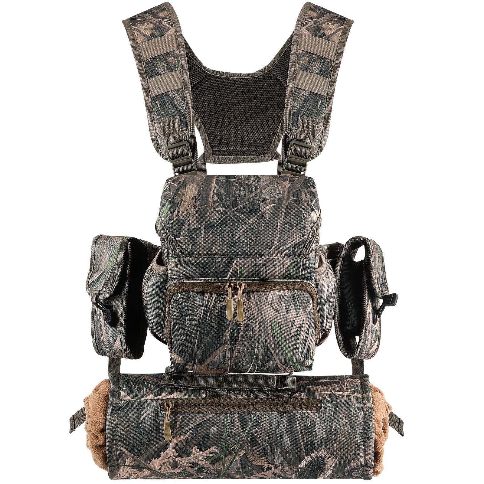 Binoculars Harness Chest Pack with Rangefinder Pouch and Hand Warmer Pockets,...